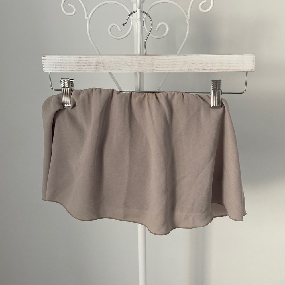 Wilfred- Grey strapless shirt